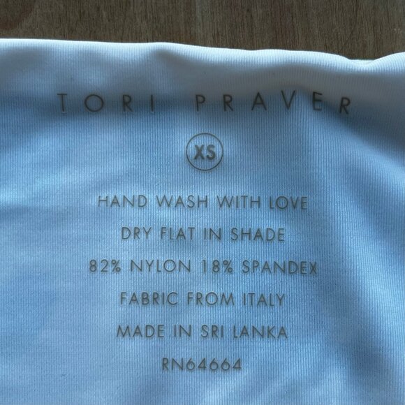 TORI PRAVER CAILA BOTTOM Women’s Floral Ruched Sides Lined Bikini Bottoms sz XS - Picture 4 of 6